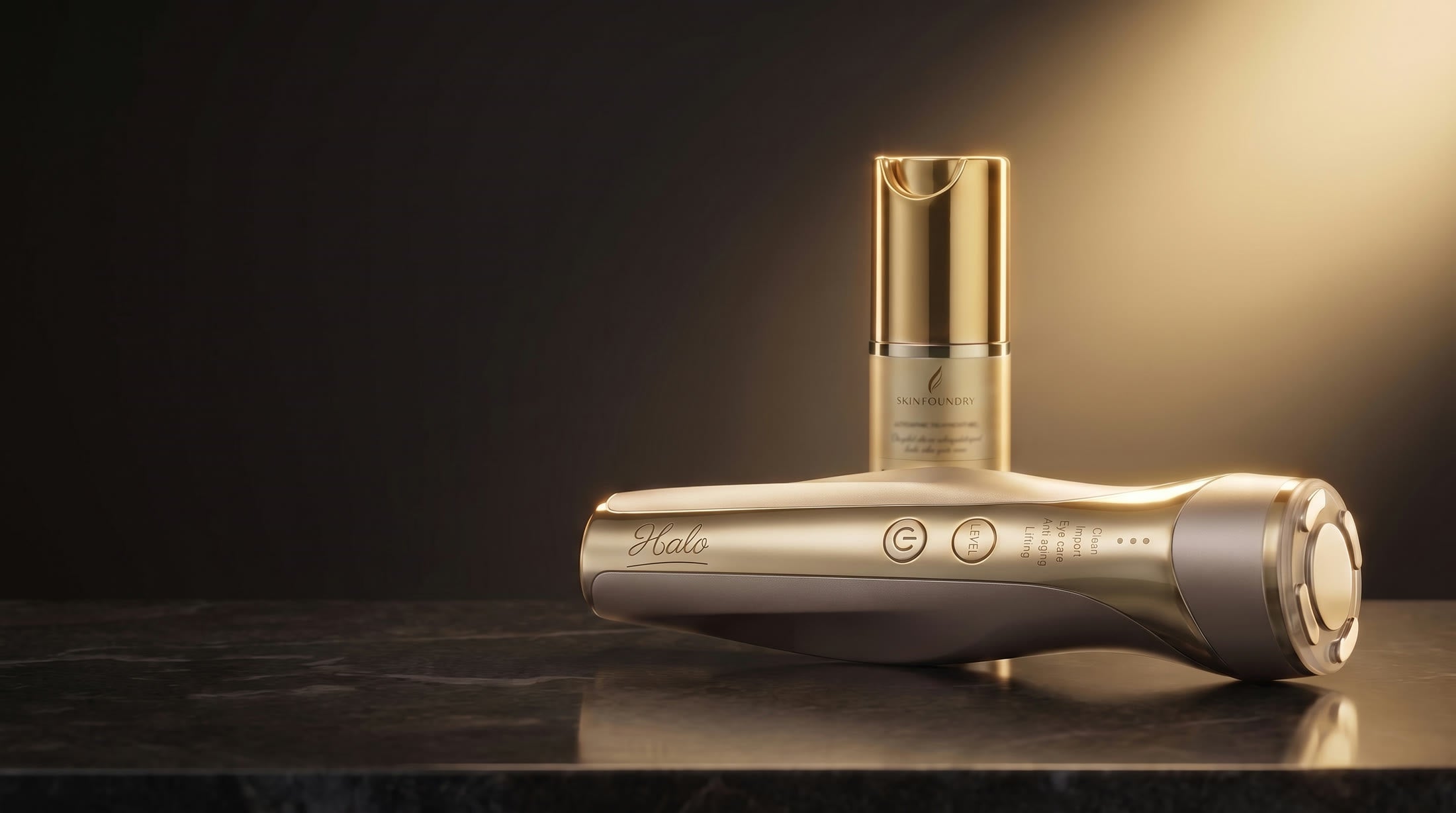 Halo device with Lumis Activating Treatment Gel